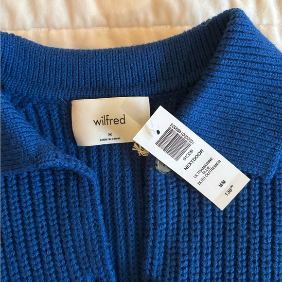 Aritzia Wilfred Blue Sweater size M - Picture 6 of 6